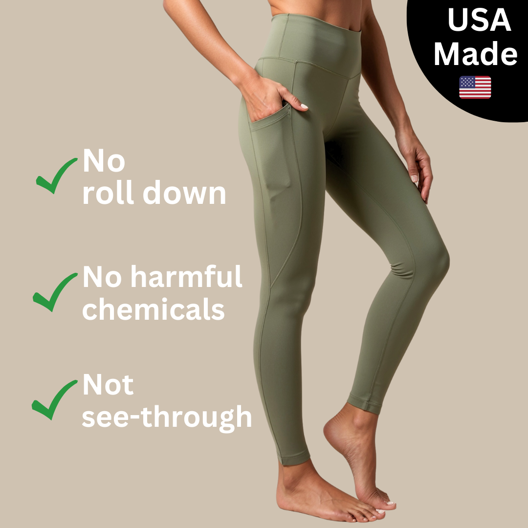 Performance Leggings mit Taschen — Sofort schlanker aussehen