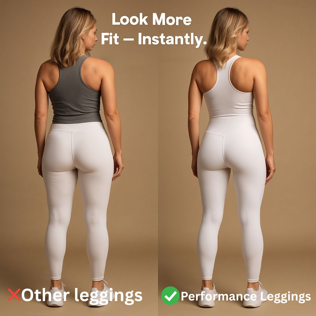 Performance Leggings mit Taschen — Sofort schlanker aussehen