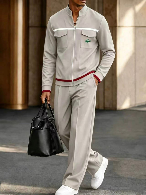 Sporty Contrast Color Track Set