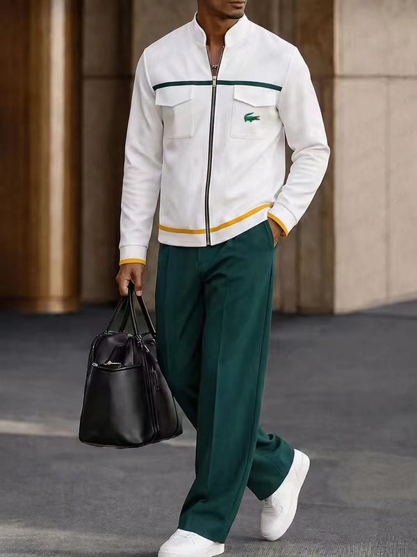 Sporty Contrast Color Track Set