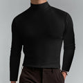 Herren Rollkragenpullover Slim Fit Langarm